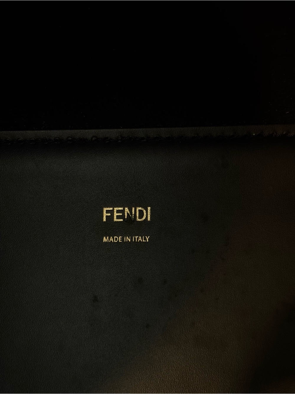 Medium Fendi Sunshine Tote with Tortoiseshell Handles Black Leather - Picture 5 of 14